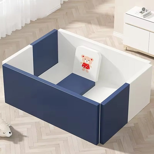 Curvear Home Baby Play Mat Soft Crawling Mat with Game Guardrail - Comfortable and Safe for Babies and Toddlers.