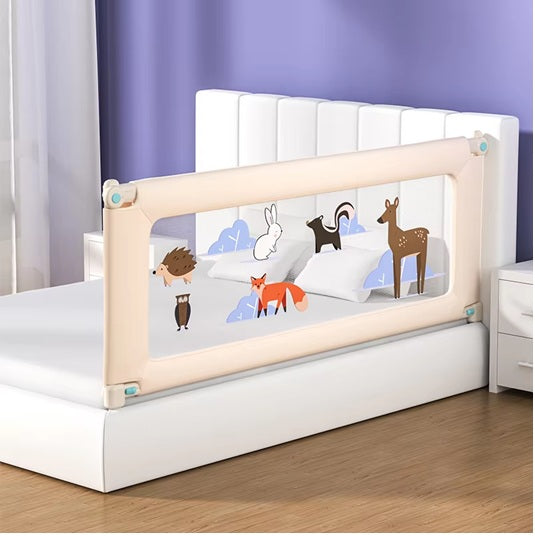 CURVEAR ®️Portable Guard Side Bed Fence – Protective Baby Bed Rail for Toddlers, Kids Safety Products, Bedroom Protection