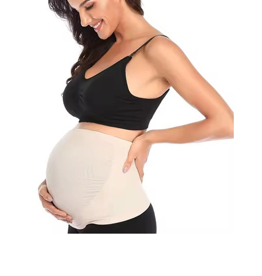 Curvear Pregnancy Support Belt, Maternity Belly Band Tight Weaves Nylon Improves Bearing Capacity High Elastic Fabric for Daily Use for Pregnant Women.