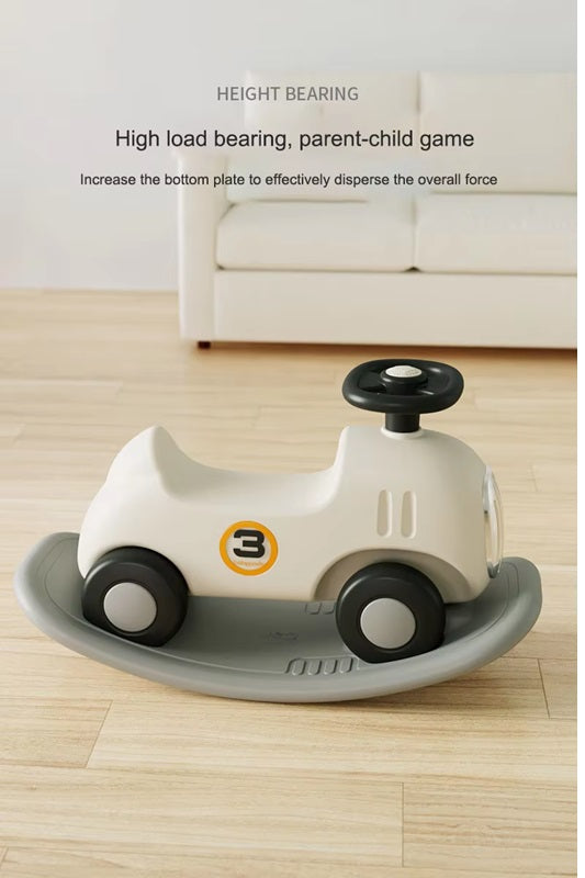 Curvear 1-5 Years Old Kids Ride On Toy Foot Kick 1-3 Years Old Riding Toy with Balance Board Baby Rocking Toy for Baby Girls and Boys Riding Toy