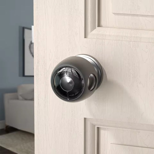 Curvear 4 Pcs Transparent Safety Door Knob Covers for Toddler, Childproof Door Locks, Easy to Install.