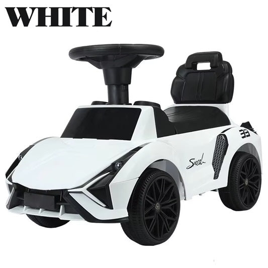Curvear Lambo Push Ride on Car for Kids | Ride on Toy Kids Car with Music, Storage & Backrest | Ride on Baby Push Car for Baby Toddlers | Baby Car for Kids to Drive 1 to 3 Years Boy Girl.
