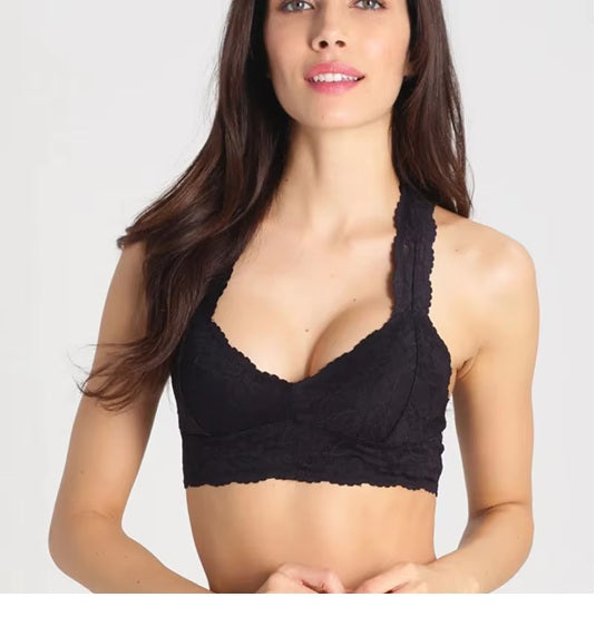 Curvear Ladies French Style Lace Bralette Sexy Bra Women Seamless Bras Underwear Wire Free Unlined Lingerie Solid Thin Brassiere 30A-40C.