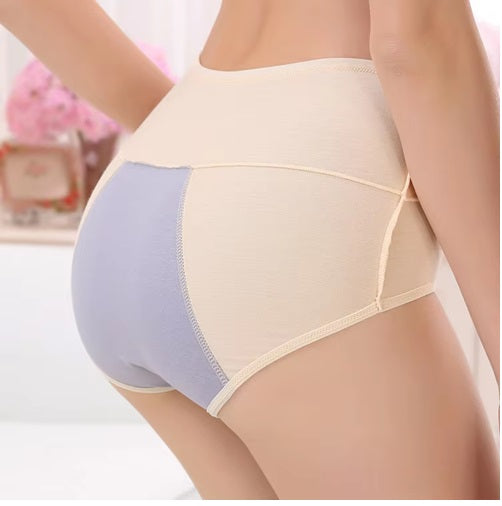 Curvear High Waist Large Plus Size Basic 100% Cotton Underpants Panties Custom Underwear Briefs for Women Ladies. 2 set