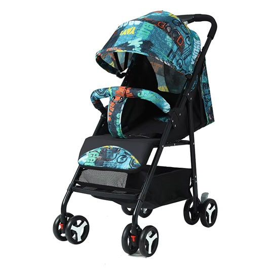 CURVEAR®️Portable One-Hand Folding Baby Stroller, Power Push Model, Lightweight, for 0-3 Years, New Hot Mom Stroller, Compact, Travel-Friendly, Comfortable, Stylish Design.