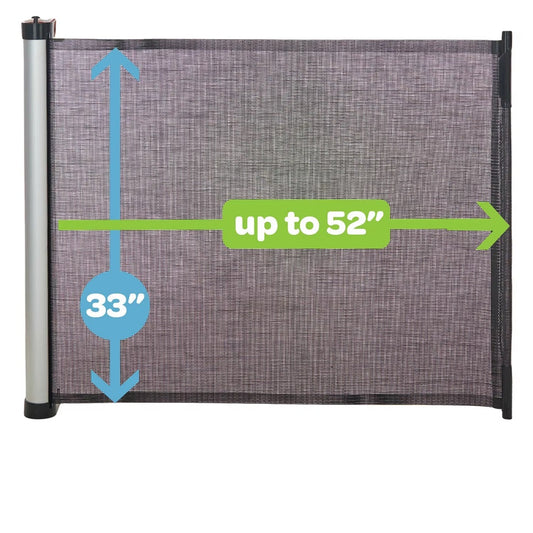 Curvear Gate for Stairs, Mom's Choice Awards Winner-Dog Gate for Doorways, Auto Close Safety Pet Gate for Dogs Indoor, Easy Install Pressure Mounted Child Gate with Walk.