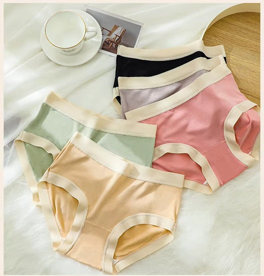 Curvear High Waist Cotton Women's Panties Body Shaper Underwear Breathable Panty Sexy Ladies Briefs Seamless Lingerie Female Underpants. 2 set