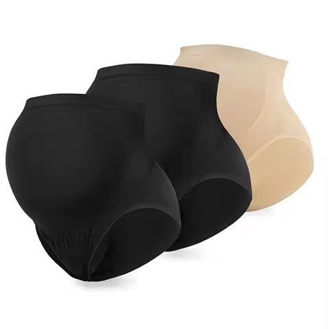 Curvear High Waist Abdominal Support Pregnancy Panties Seamless Maternity Underwear Shapewear for Women.