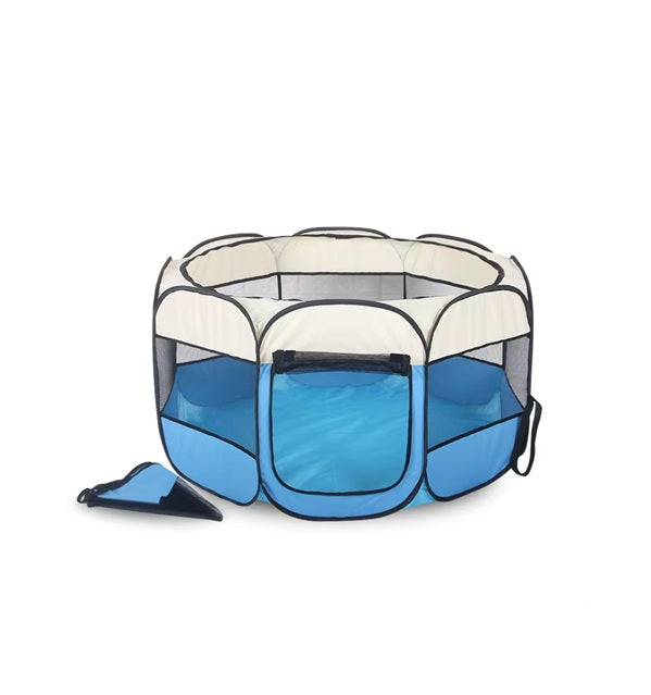 CURVEAR®️ Folding Pet Tent Cage Fence Playpen For Dogs Home Puppy Fence Kennel Kitten House Cage Dog House Pet Exercise Play Cage