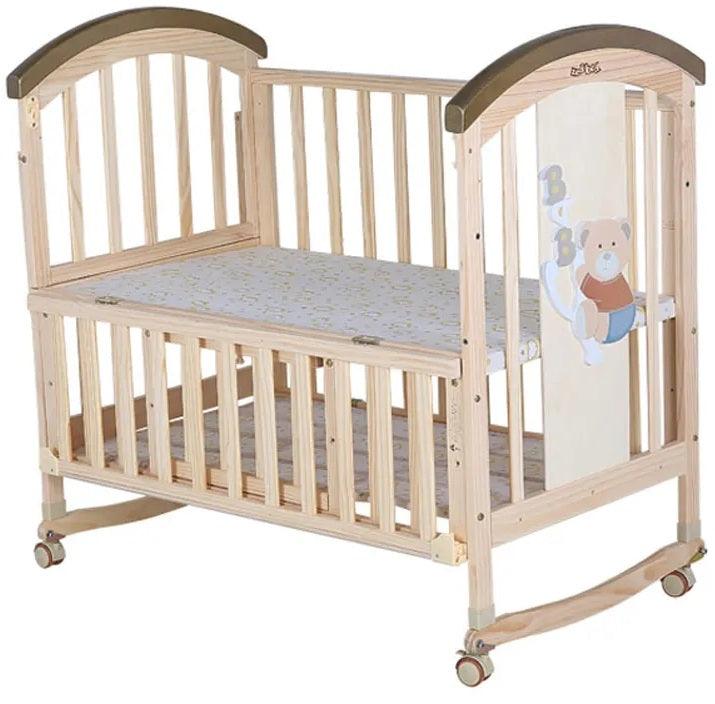 CURCEAR ®️Baby Crib - Convertible, Safe, Stylish Nursery Bed for Infants, Adjustable Height, Soft Mattress, Modern Design