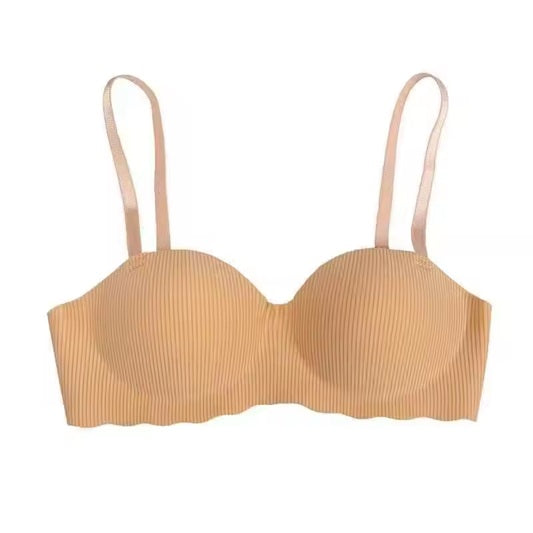 Curvear Wireless push-up bra, seamless, comfort straps, chest support, one-piece, sports bra, traceless, women’s underwear.