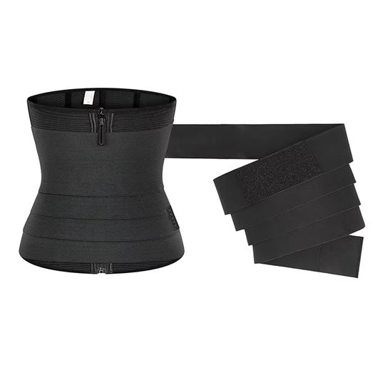 Curvear Postpartum Girdle Recovery Of Pregnant Women Corset Waist Trainer With Loop Wraps Hourglass Adjustable Body Bandage Belly Belt.