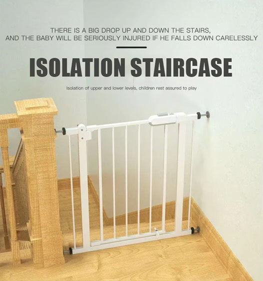 CURVEAR ®️Metal Children Protection Door for Stairs – Retractable Baby Safety Security Gate for Stairs and Home.