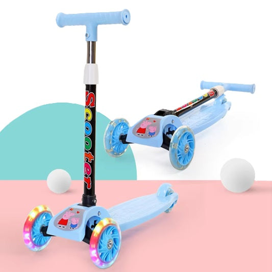 Curvear Children baby kids scooters luminous wheel outdoor 3 three wheels 2 in 1. toys kick scooters foot scooter
