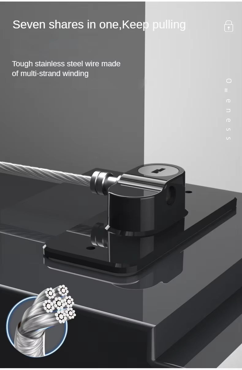 Multifunctional Window Lock, Cabinet Door, Drawer, Refrigerator Lock, 360° Rotating Child Safety Lock.