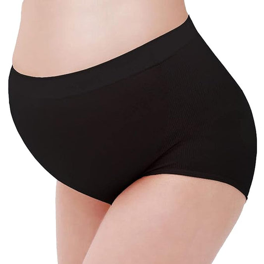 Curvear High Waist Abdominal Support Pregnancy Panties Seamless Maternity Underwear Shapewear for Women.