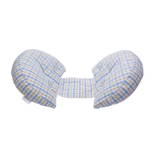 Curvear Simple Pure Color Cotton Linen Pregnancy Pillow Pregnancy Side Sleeping Waist Support Pillow Universal U-shaped Maternity Pillow.