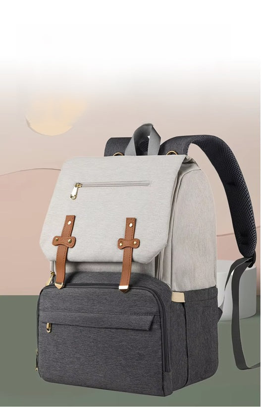 Curvear Diaper Bag Backpack, Maternity Nappy Changing Bags Multifunction Waterproof Travel Back Pack with Stroller Straps, Unisex and Stylish.