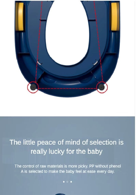 Curvear Potty Seat Urinal for Baby Kids Toilet Training with Adjustable Ladder, Folding Safety Step Stool Chair.