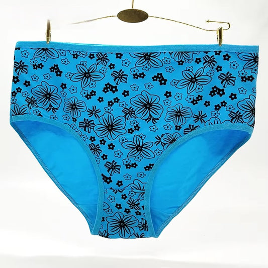 Curvear Women cotton panties Large size ladies Panties Big yards Printed underwear Femme Briefs Mummy underpants.