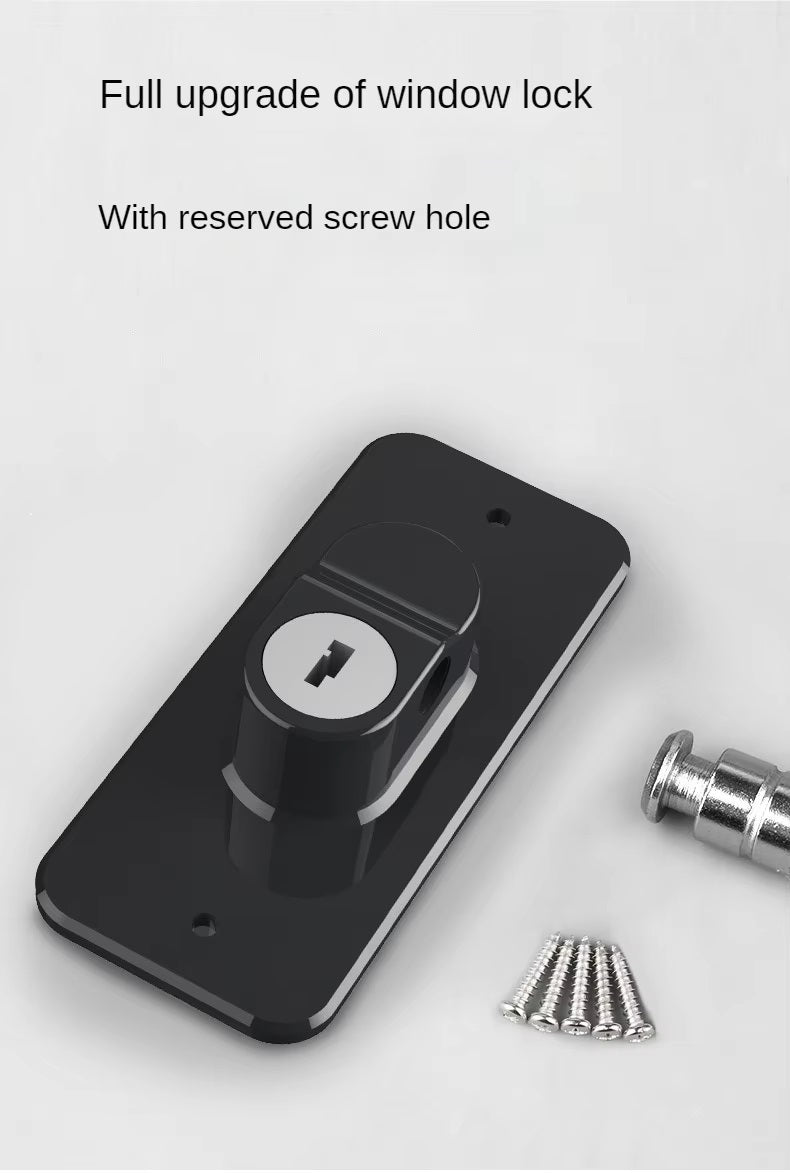 Multifunctional Window Lock, Cabinet Door, Drawer, Refrigerator Lock, 360° Rotating Child Safety Lock.