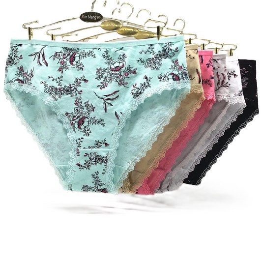 Curvear Plus Size Women's Cotton Underwear, Large Size Printed Mummy Knickers, Comfortable, Soft Panties for Everyday Wear, Ideal for Plus-Size Comfort and Style. pack of 3