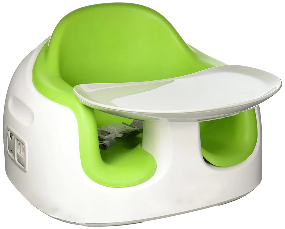 Curvear Portable Baby Floor Seat with Tray, Infant Sit-Up Activity Chair for Eating, Playtime, and Support, Easy Travel.