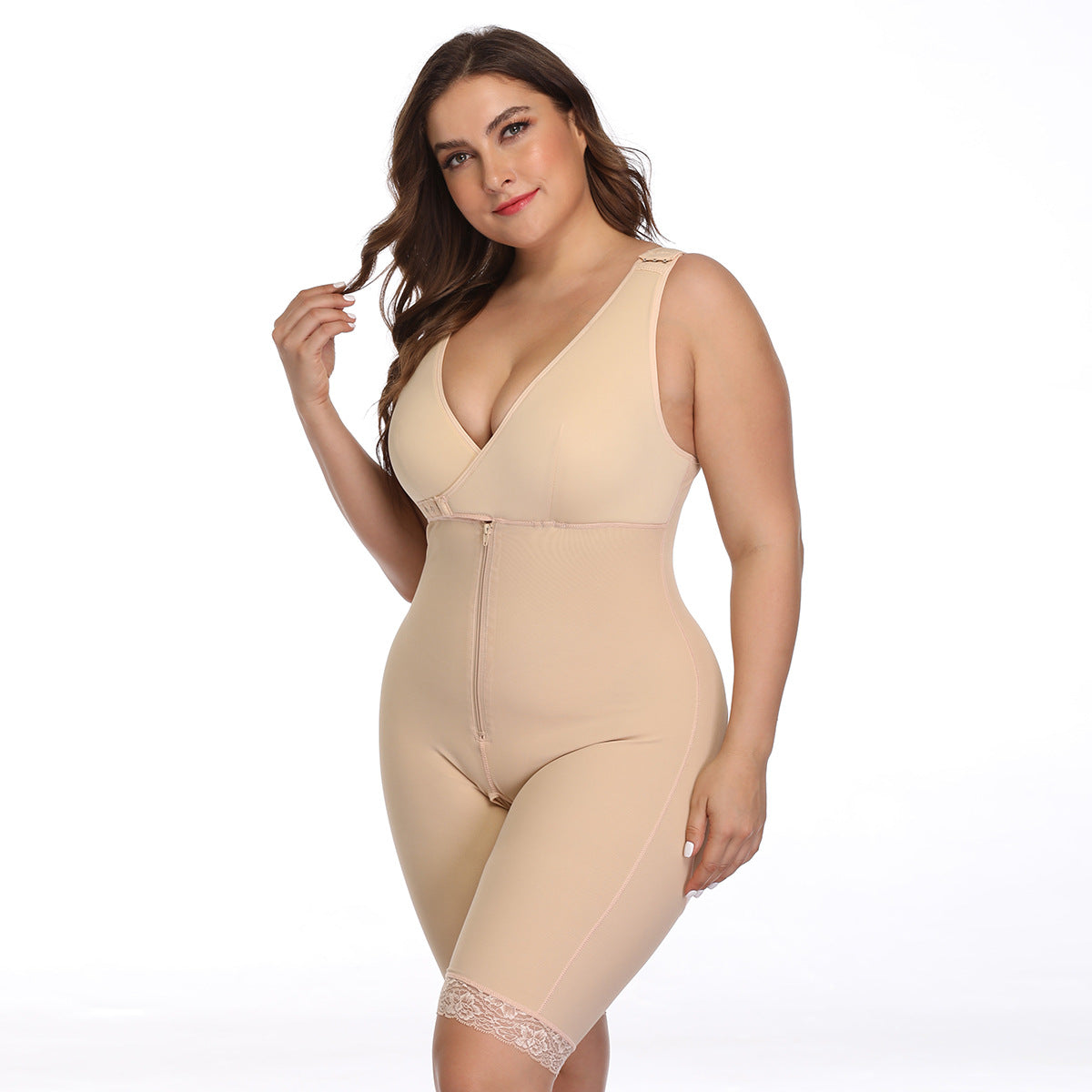 Curvear®️Full Body Shaper Modelling Waist Trainer Butt Lifter Thigh Reducer Abdominal Control Push Up Shapewear