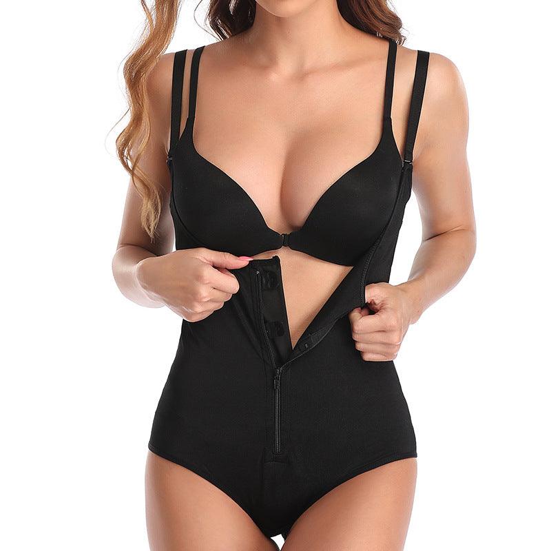 Curvear®️Women's Latex Waist Trainer Bodysuit with Tummy Control and Butt Lifter Thong Design