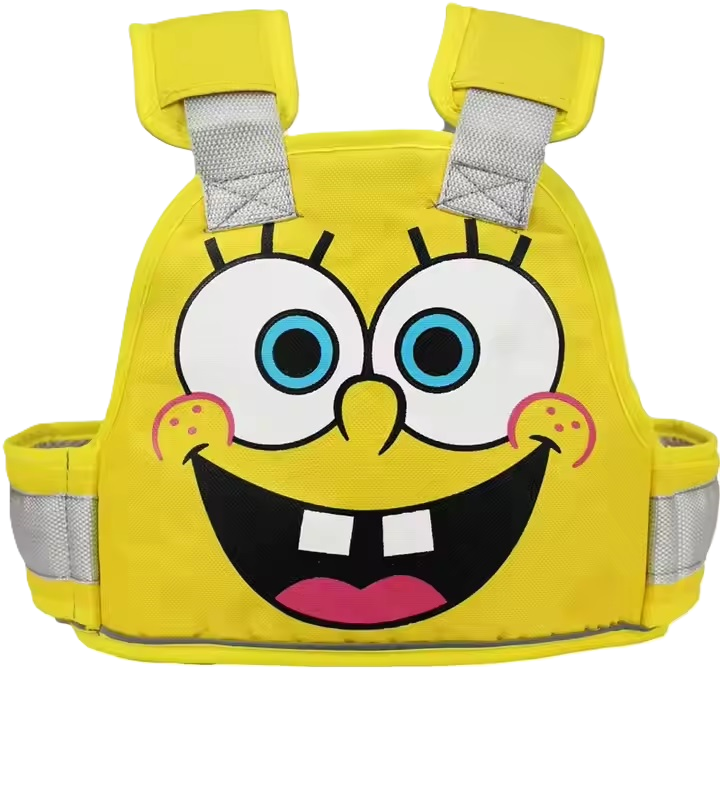 Curvear®️Baby Harness for Two Wheelers, Adjustable Strap, Reflective Borders, Cow Print Safety Belt for Toddlers.