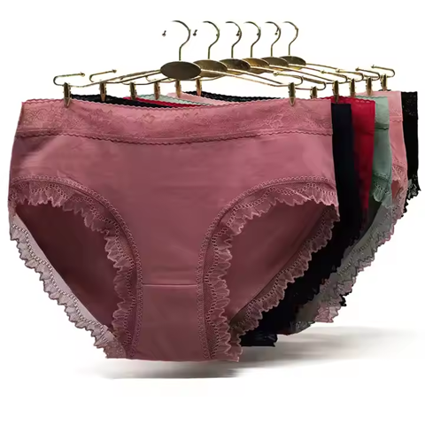 Curvear Plus Size Women's Cotton Underwear, Soft, Breathable Elastic Panties for Daily Wear, Large Size Comfortable and Stretchy Ladies Briefs. pack of 3