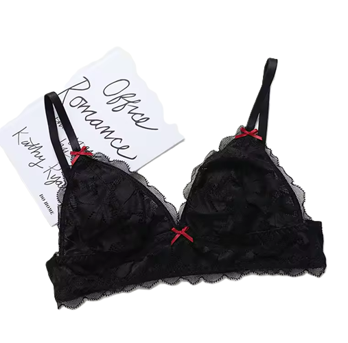 Curvear Sweet triangle cup lingerie women's ultra-thin non-binding underwear hollowed out sexy lace bra girls.