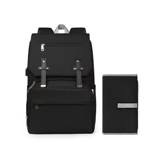 Curvear Diaper Bag Backpack, Maternity Nappy Changing Bags Multifunction Waterproof Travel Back Pack with Stroller Straps, Unisex and Stylish.