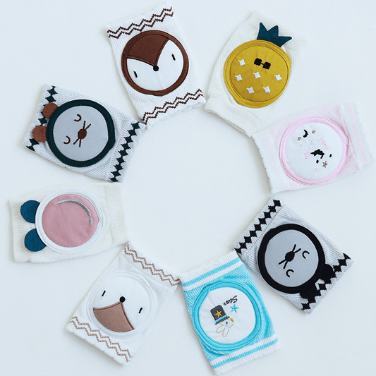 Curvear®️Knee Pads for Babies, Toddlers, Knee Pads, Knee Supporter, 4-Layer Sponge Design, Anti-Slip, Soft, Injury Prevention, Scratch Prevention, Mesh, Breathable, Sweat Absorbent, Quick Drying, Walking Study, Kids, Unisex, blue