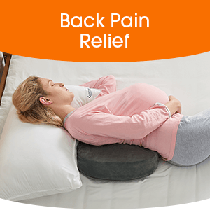 Curvear®️Pregnancy Pillow for Pregnant Women | Memory Foam Maternity Pillow Wedge for Supporting Belly, Back During Pregnancy - Provides Soft-Support