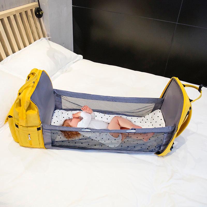 Cute Cartoon Duck Diaper Bag Backpack – Waterproof Baby Bag with Changing Compartments, Large Capacity & Insulated Pockets – Lightweight Travel Nappy Bag for Moms, Dads, Babies, Toddlers, Boys & Girls