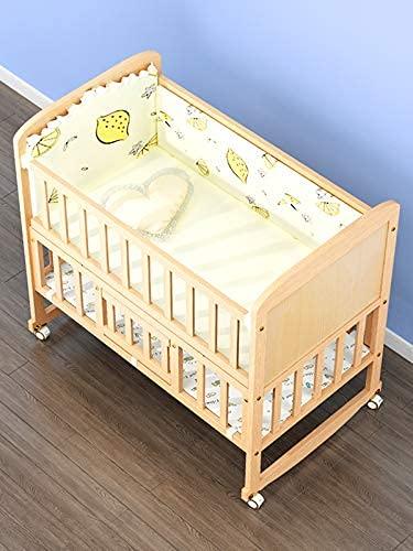 CURCEAR ®️Baby Crib - Convertible, Safe, Stylish Nursery Bed for Infants, Adjustable Height, Soft Mattress, Modern Design