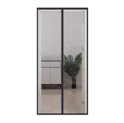 CURVEAR Premium Magnetic Screen Door with Lace Top – Hands-Free Mesh Curtain