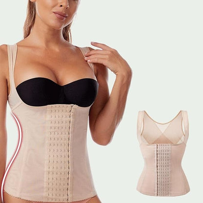 Women’s Waist Trainer Tank Top Shapewear – Adjustable Hook Corset Vest, Tummy Control Slimming Body Shaper, Seamless Compression Undergarment – S to 5XL Sizes
