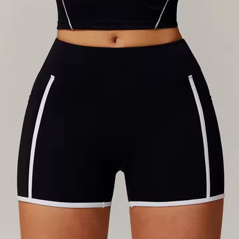 Curvear®️Yoga Shorts High Waist Hip Lift Waist Shaping Sports Pants Fitness Outer Shorts for Women