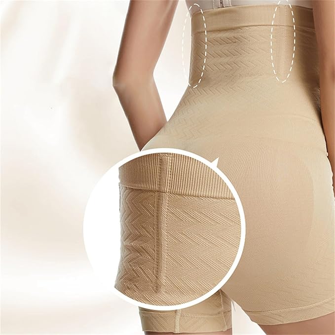 CURVEAR High Waist Tummy Control Shapewear for Women - Seamless Slimming Body Shaper Shorts | Waist Trainer Panty for Postpartum, Workout, Daily Wear - Comfortable & Breathable Fabric