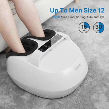 Deep Tissue Foot Massager with Heat & Remote | Shiatsu Home Spa Massage Device for Pain Relief & Relaxation