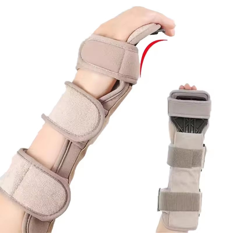 Curvear Wrist Support Brace, Soft Night Resting Hand Splint for Flexion Contractures, Restorative Medical Stroke Hand Orthotics, for Correction, Comfort & Pain Relief