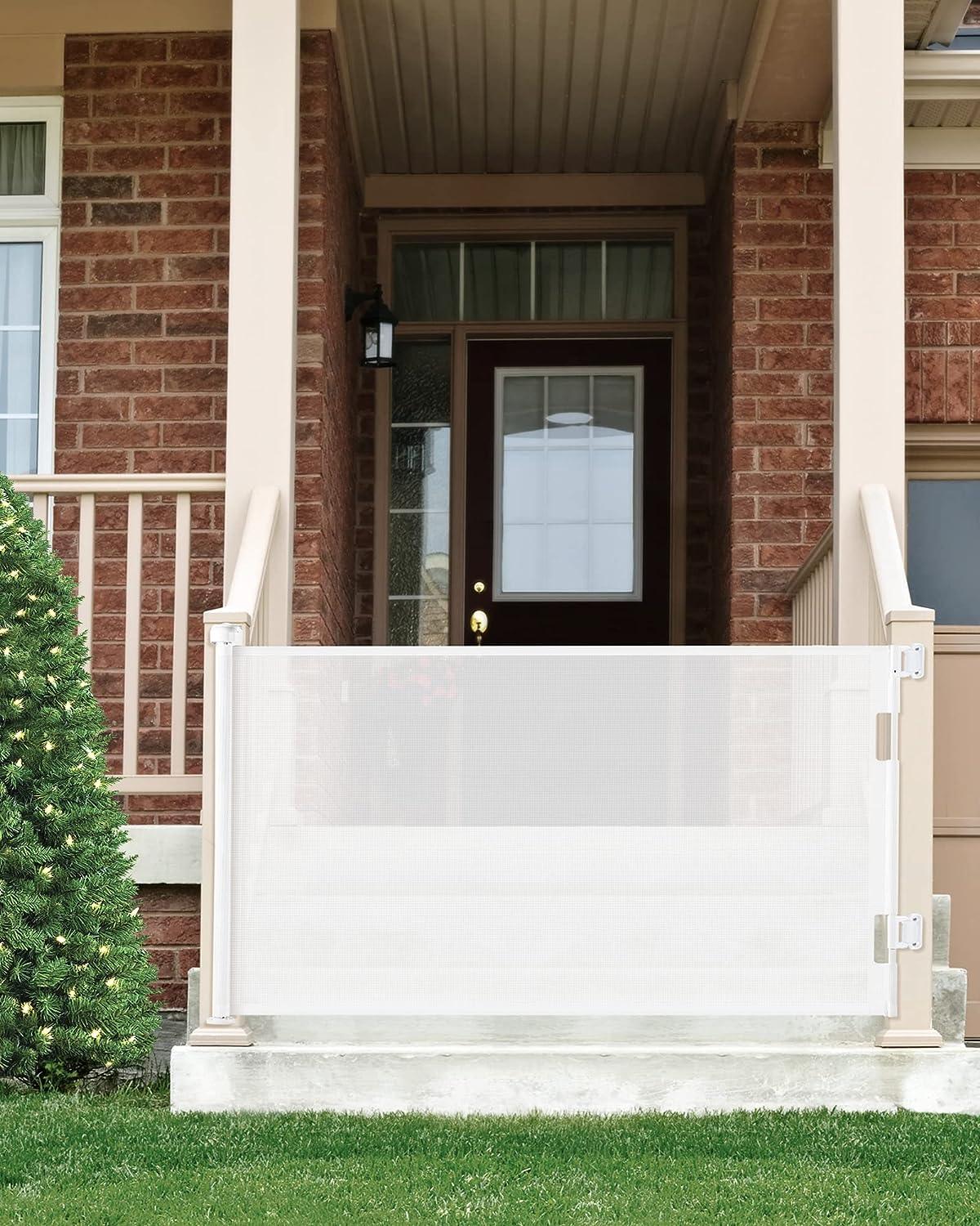 CURVEAR BABY Retractable Gate in White Color – Safe, Durable, and Space-Saving Solution for Homes with Infants and Toddlers