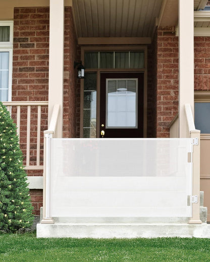 CURVEAR BABY Retractable Gate in White Color – Safe, Durable, and Space-Saving Solution for Homes with Infants and Toddlers
