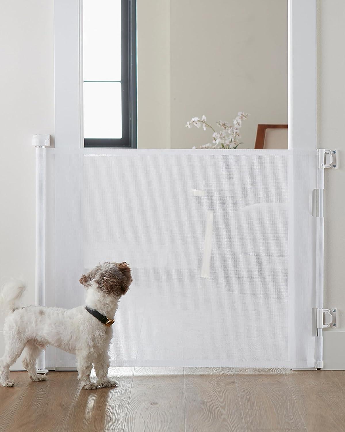 CURVEAR BABY Retractable Gate in White Color – Safe, Durable, and Space-Saving Solution for Homes with Infants and Toddlers