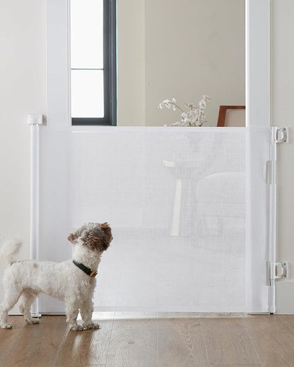 CURVEAR BABY Retractable Gate in White Color – Safe, Durable, and Space-Saving Solution for Homes with Infants and Toddlers