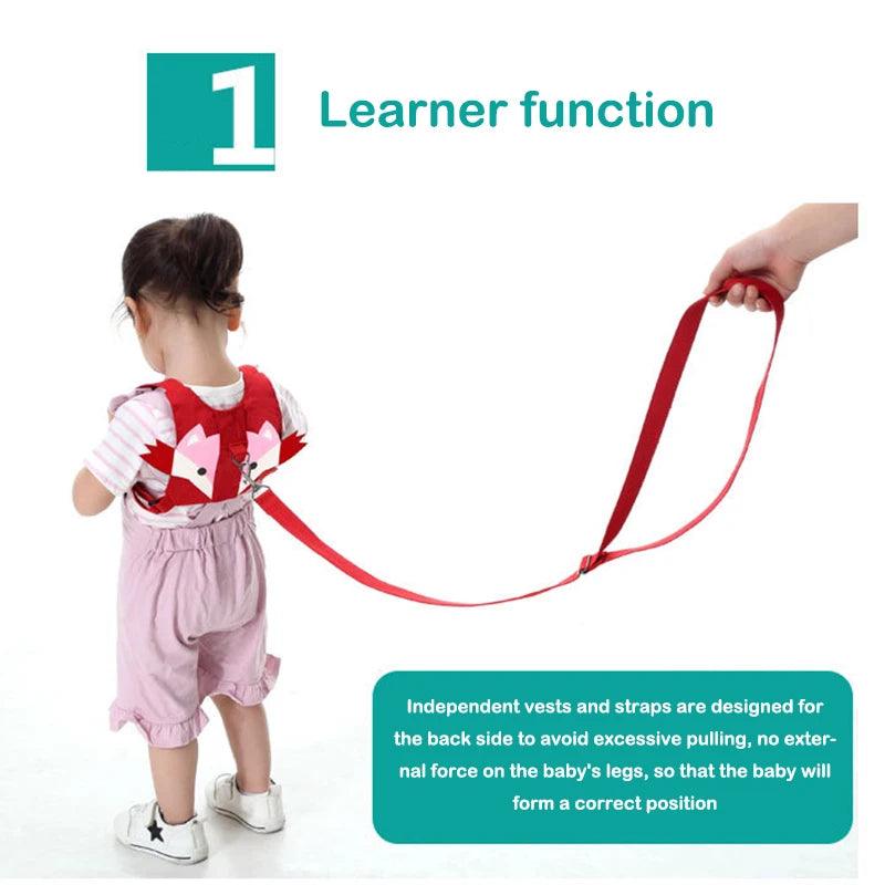 Baby Safety Harness Anti Lost Walk Belt Child Leashes Kid Walking Handle Children Outdoor Play Wristband Baby Walker Safety Care