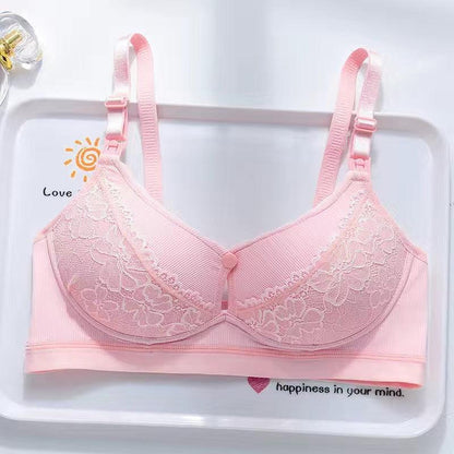 Curvear nursing Bra for Large Breast, Front Clasp Maternity Feeding Bra, Cotton Breastfeeding Bra