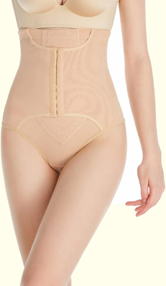 Curvear®️Shapewear Women Tummy Control Pants High Waist Thongs Body Shaper Underwear Crochet Panties